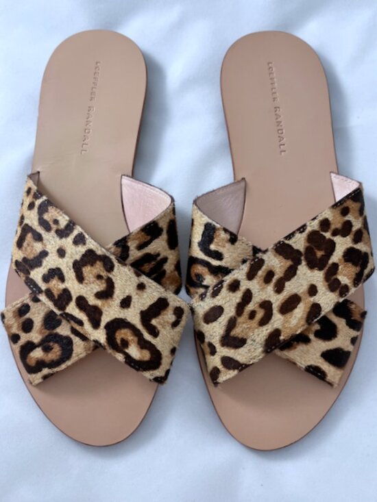 Loeffler Randall Shoes - Loeffler Randall Leopard Print Sandals — Size 39